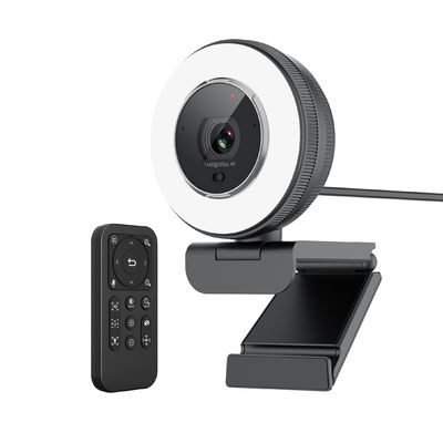 Διπλή αυτόματη εστίαση Webcam 2k μικροφώνων με το διευθετήσιμο σωστό φως