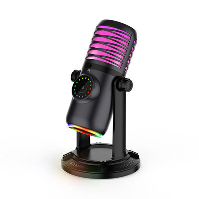 RGB μικρόφωνο τυχερού παιχνιδιού συμπυκνωτών USB για τον τηλεφωνικό υπολογιστή lap-top PC