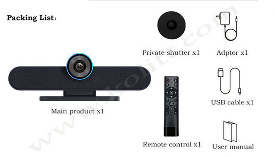 4K EPTZ ρέοντας καμερών ομιλητών τηλεχειρισμός ζουμ μικροφώνων 16X ψηφιακός