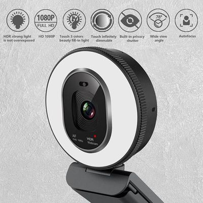 Το FaceTime AF ζει φως δαχτυλιδιών χρώματος καμερών FHD 3 ραδιοφωνικής μετάδοσης webcam