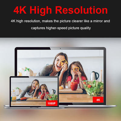 φίλτρο Webcam ομορφιάς 4K HD 3840P με το φως και το μικρόφωνο