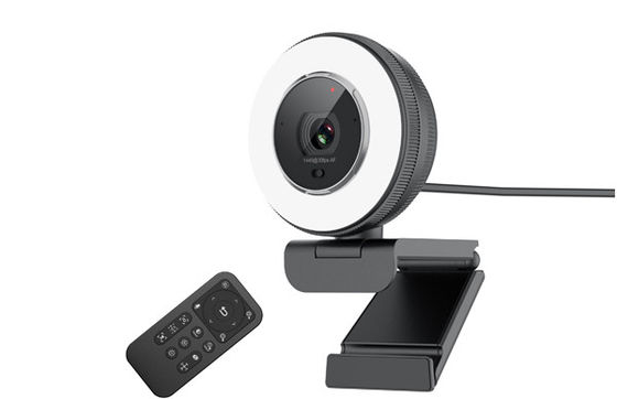 Γωνία και μαύρο χρώμα HD 1080p Webcams άποψης 78 βαθμού με χτισμένος στο μικρόφωνο